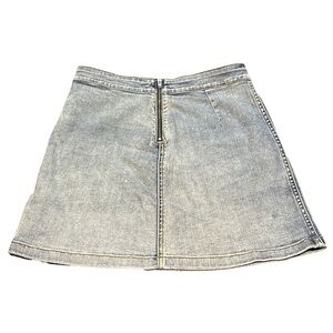 WILFRID FREE women's quarter zip lightwash skate-style skirt, size 4 or 28".